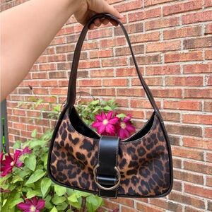 Vintage Y2K Leopard Print Shoulder Bag 🐆